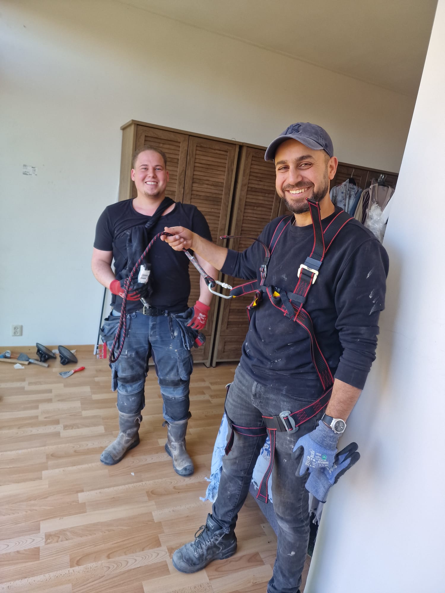Our installation team on site