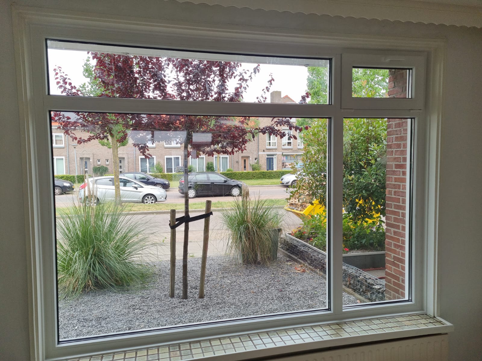 Large uPVC living room window with tilt-and-turn sash replaced in Valkenswaard