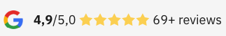 Google Reviews 4.9/5.0