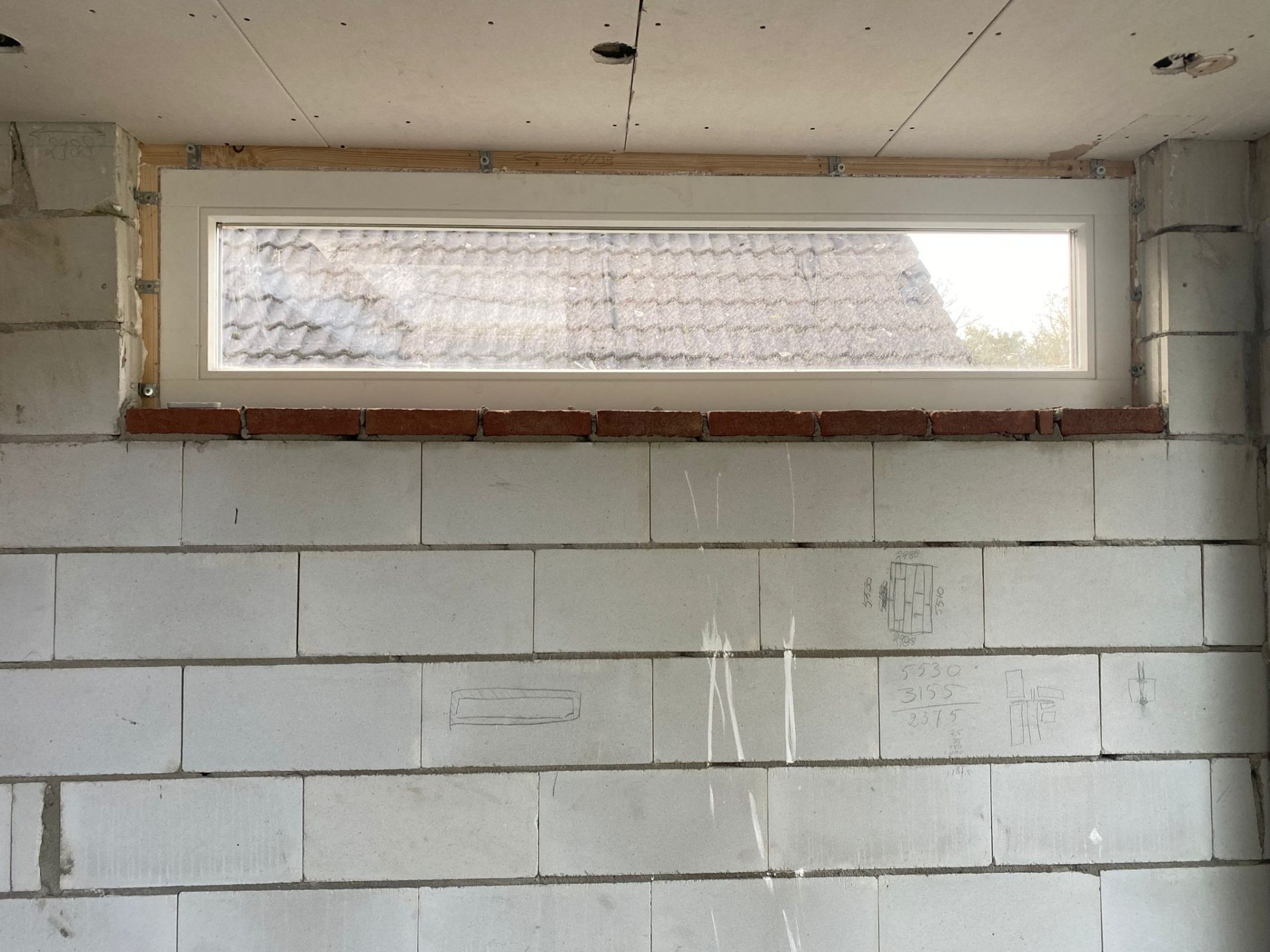 Nieuwe kozijnen uitbouw Veldhoven - binnenzijde