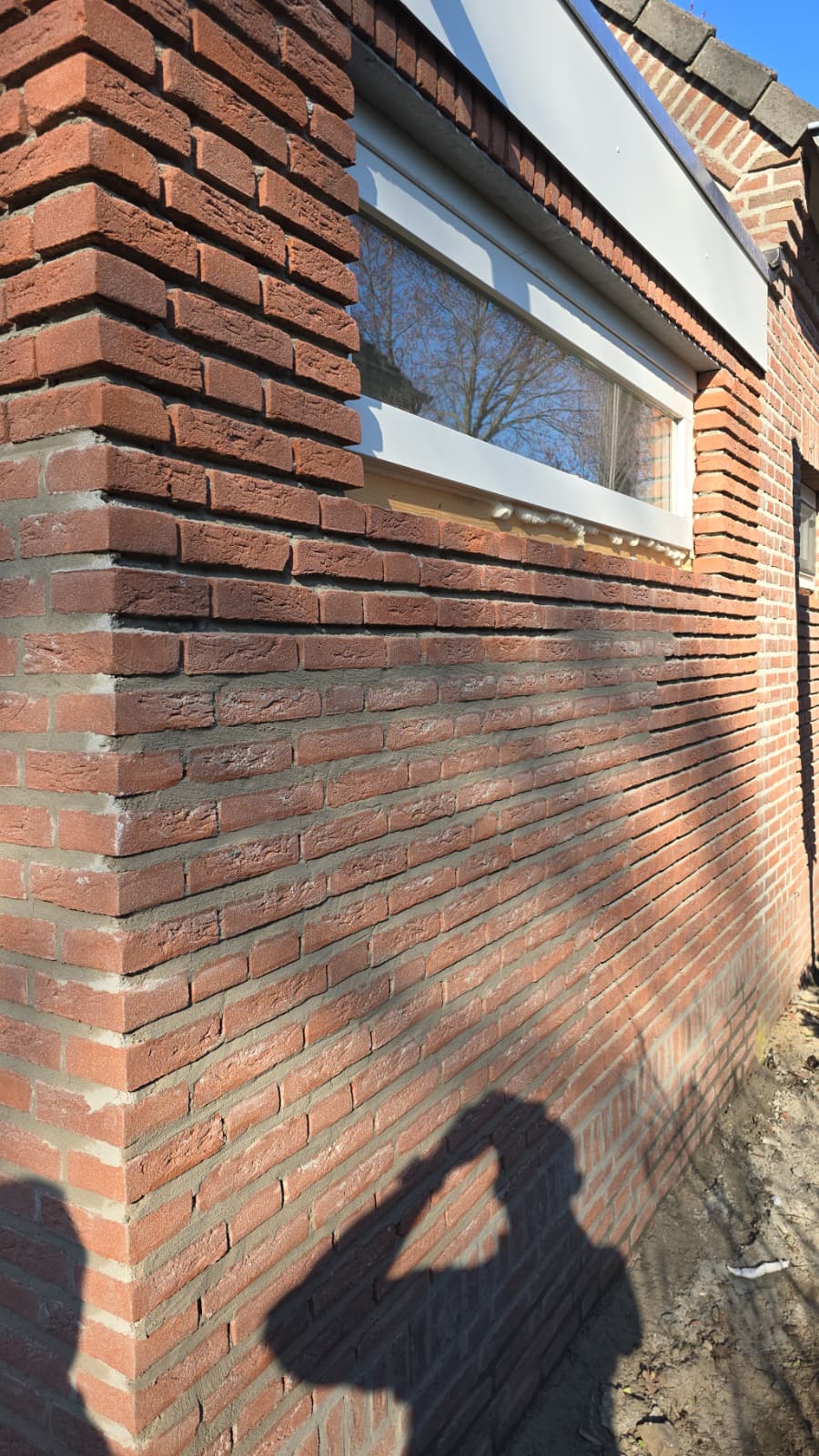 Metselwerk kozijnen uitbouw Veldhoven detail