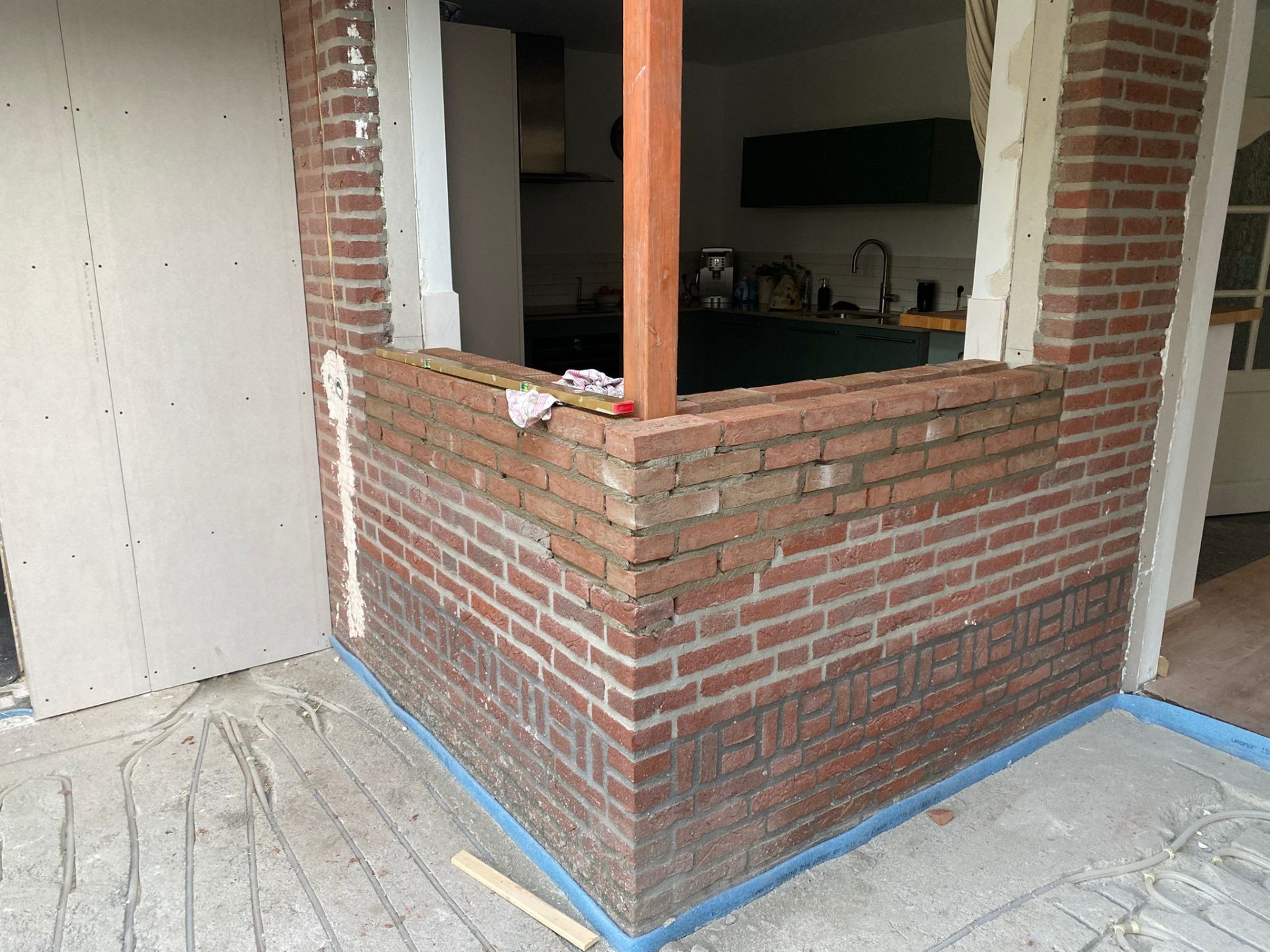 Metselwerk uitbouw woning Veldhoven